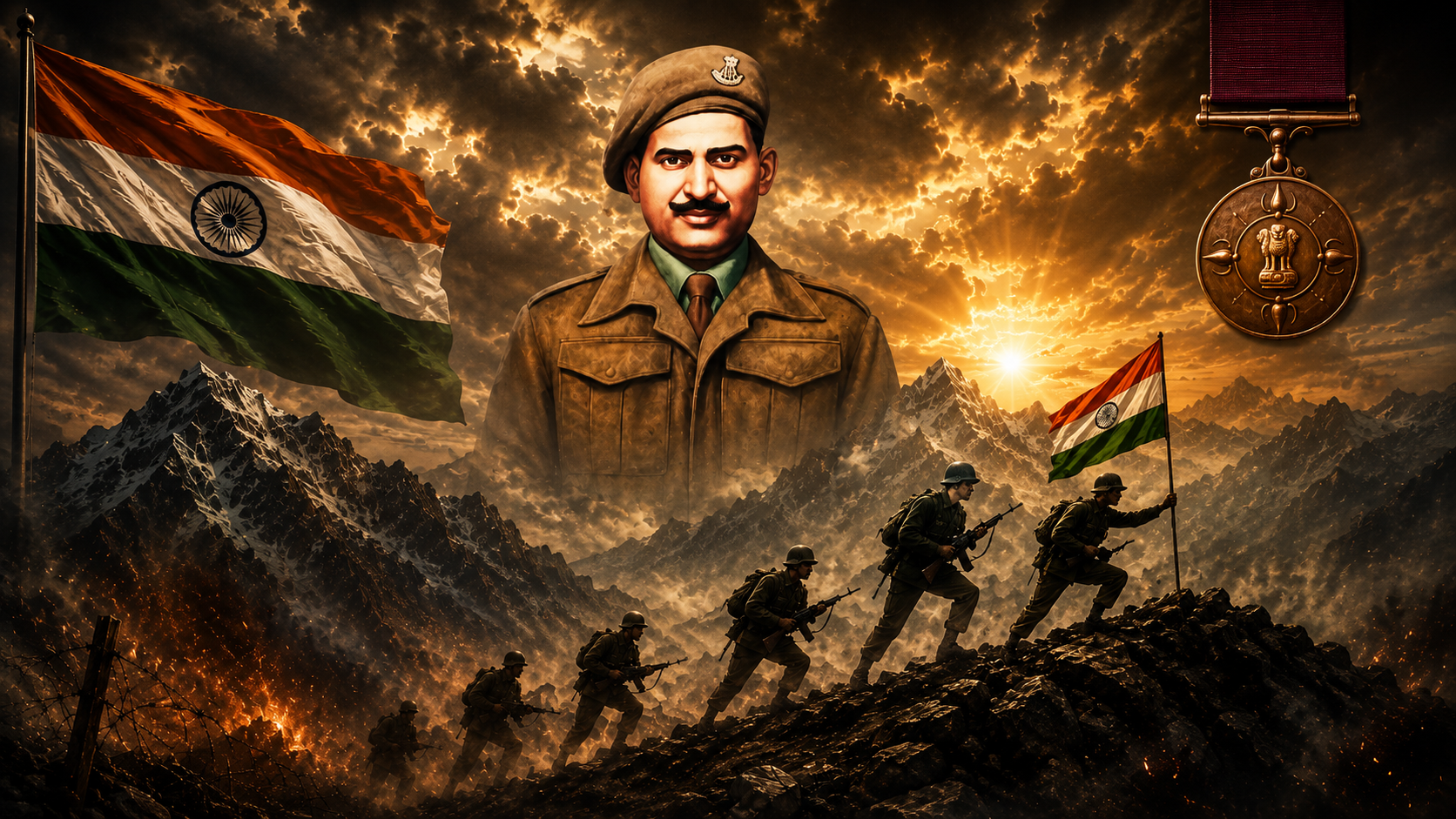 राजस्थान के प्रथम परमवीर चक्र विजेता कंपनी हवलदार मेजर पीरु सिंह शेखावत की अमर गाथा।