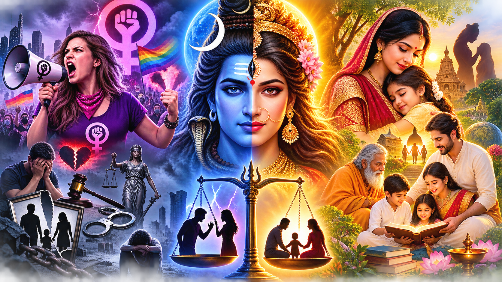 सनातन की सह-अस्तित्ववादी स्त्री-दृष्टि बनाम विषैला फेमिनिज्म