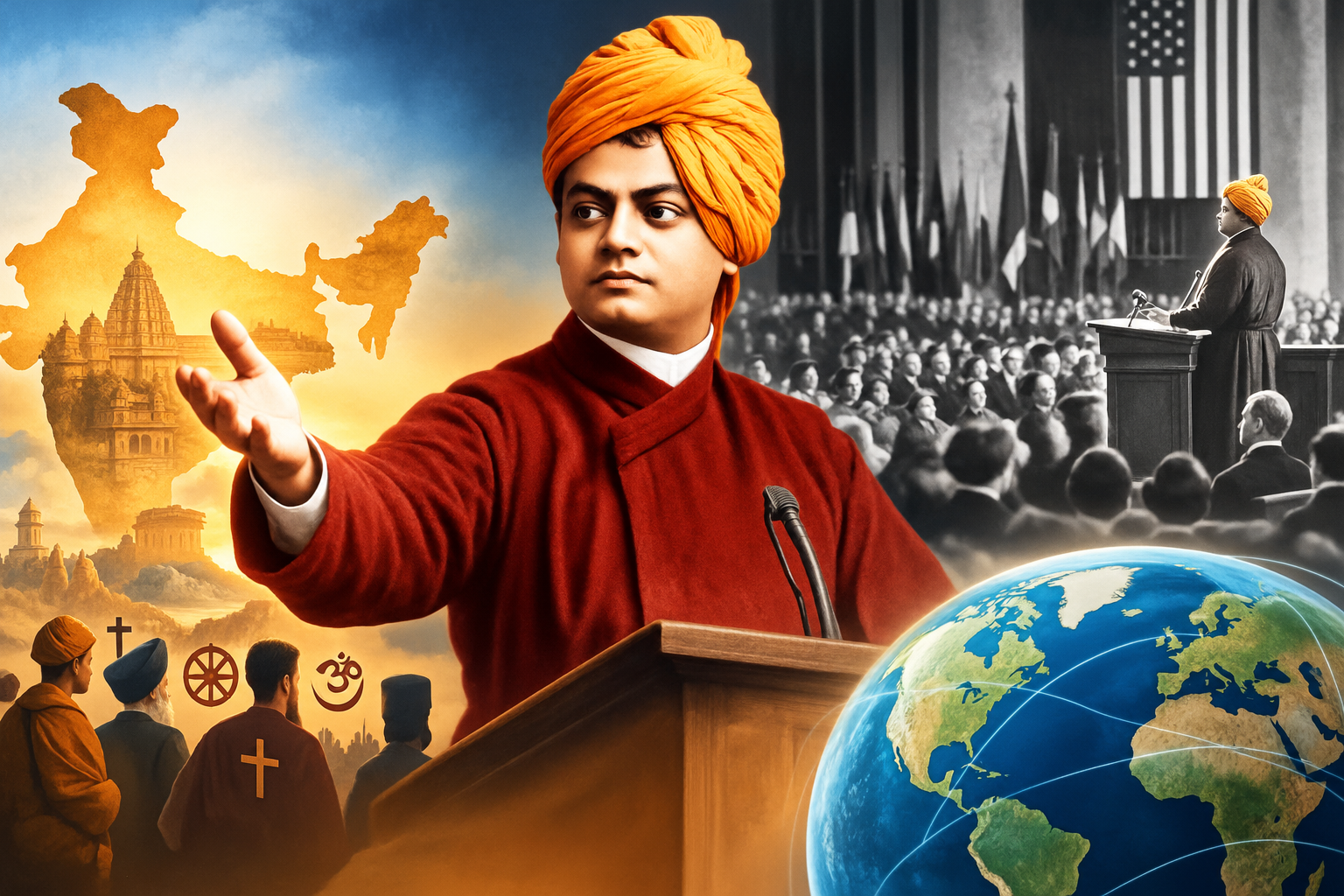शिकागो से विश्वमंच तक: जब स्वामी विवेकानंद ने भारत की आत्मा का परिचय दुनिया से कराया